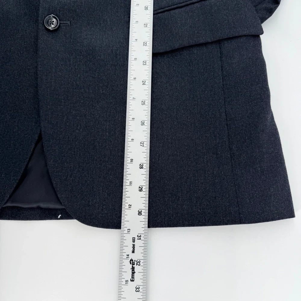 Jos A Bank Executive Collection Wool Cashmere Blazer 38R Charcoal Gry Sport Coat